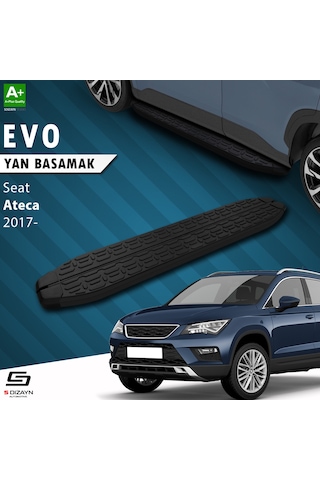 S-dizayn Seat Ateca Evo Siyah Yan Basamak 173 Cm 2017 Üzeri