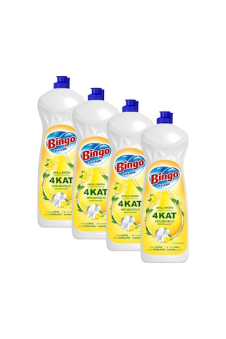 Bingo Bulaşık Deterjanı Limon Kokulu 650ml X 4 Adet