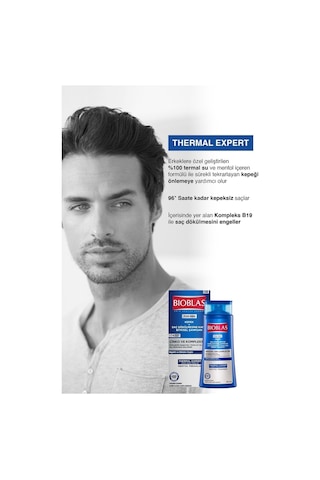 Bioblas Thermal Expert Men Kepek ve Saç Dökülmesine Karşı Şampuan 360 Ml