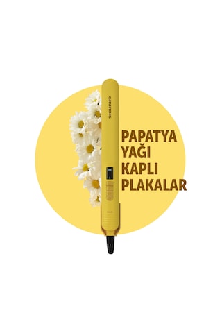 Grundig HS 7033 Botanika Papatya Yağı Kaplı Plakalı İyonik Saç Düzleştirici