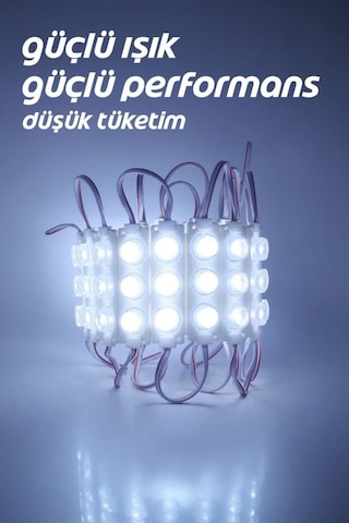 Dc 12v 3w Beyaz Modül Parmak Led Su Geçirmez Tabela Aydınlatma Dekoratif Led Modül 1 Adet