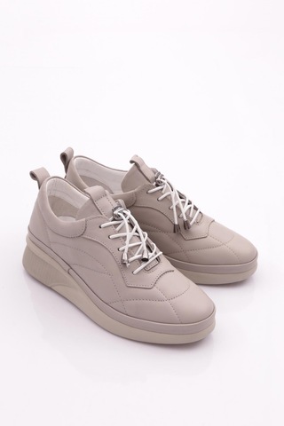 Dgn 123 Kadin Bağcikli Sneaker Ayakkabi 123-2499-R7512 Gri