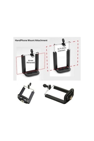Tripod Evrensel Akıllı Telefon Tutucu Sabitleyici Abs Plastik Cep Telefonu Tripod Bağlantı Aparatı