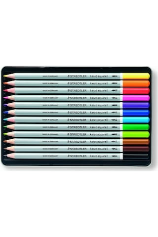 Staedtler Karat Aquarell Sulandırılabilir Kuruboya Seti 12 Renk