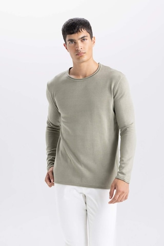 DeFacto Relax Fit Bisiklet Yaka Basic Düz Triko Kazak D3278AX24WNKH461
