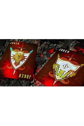 Legends Playing Cards Draconian Crimson Premium Oyun Kağıdı Koleksiyonluk İskambil Kartları
