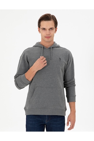 U.s. Polo Assn. Erkek Antrasit Melanj Sweatshirt 50298271-vr081 Antrasit Melanj