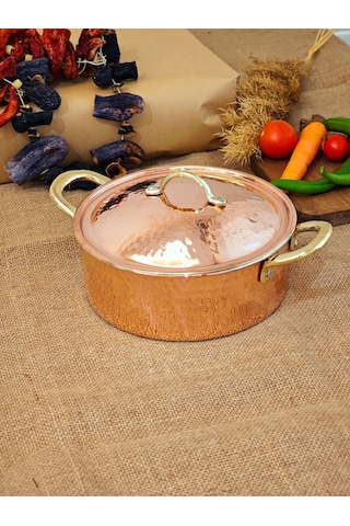 Modabakır Pilav Tenceresi Bakır 20 Cm 2200 Ml Model:125569885 Metalik