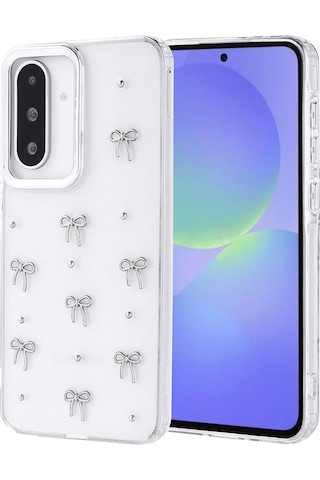 Galaxy A36 Uyumlu Kılıf Airbag Tasarımlı Simli Şeffaf Zore Kutup Kapak - Fiyonk Fiyonk