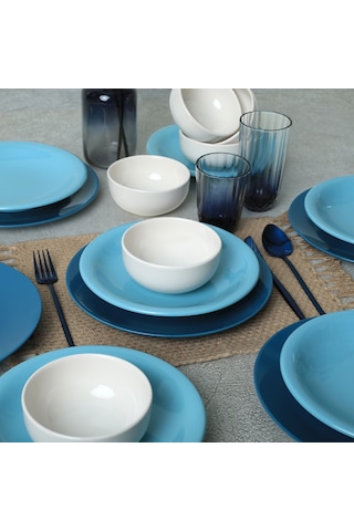 Keramika Blue Mix Yemek Takımı 18 Parça 6 Kişilik 031-413-420