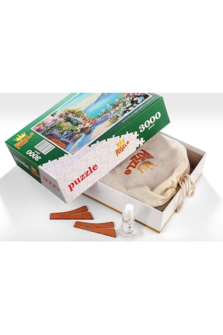 King Of Puzzle Taraçadan Sahil Ahşap Puzzle 3000 Parça