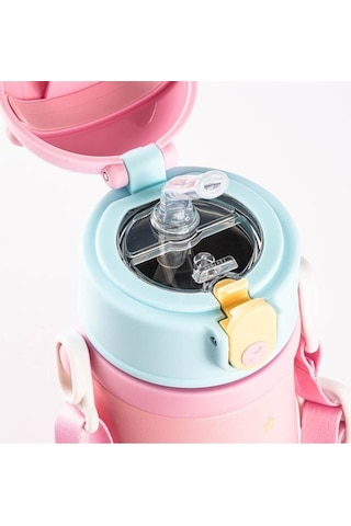 Hon Pembe Askılı Paslanmaz Çelik Çocuk Termosu 480ml Pembe