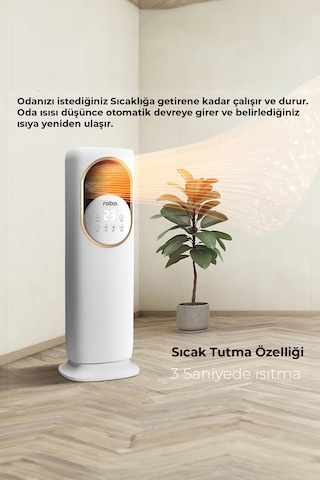 Robo Uzaktan Kumandalı Sıcak Soğuk Hava Isıtıcı Soğutucu Ünite