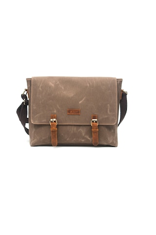 Gillario Design 03 Kanvas-deri Koyu Vizon 15.6 Inch Laptop Çan... Vizon Kahverengi