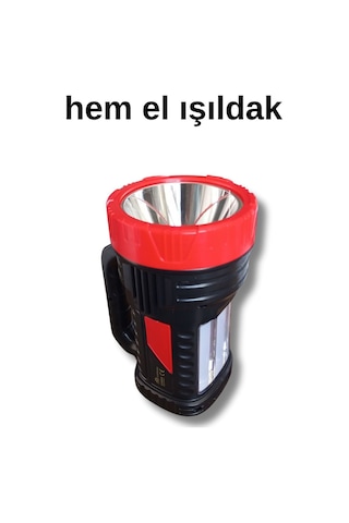 Ultra Güçlü 3000 Metre Mesafeli 8 Saat Çalışma Süreli5w El Feneri Projektör Gk-6608 Kırmızı