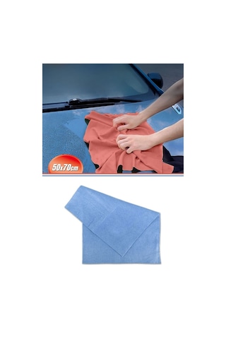 Büyük Boy Güderi Temizlik Bezi 50x70 Cm, Profesyonel Oto Araç Kurulama Ve Cam Bezi Süper Emici F274 Renkli