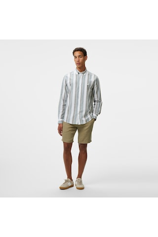 Nautica Erkek Yeşil Classic Fit Çizgili Gömlek Çizgili W55400t Yeşil