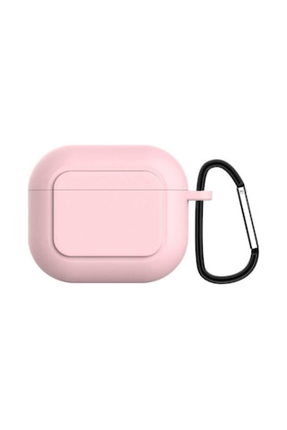 Apple AirPods Uyumlu 3. Nesil Kılıf Zore Airbag 23 Kılıf Pembe Açık