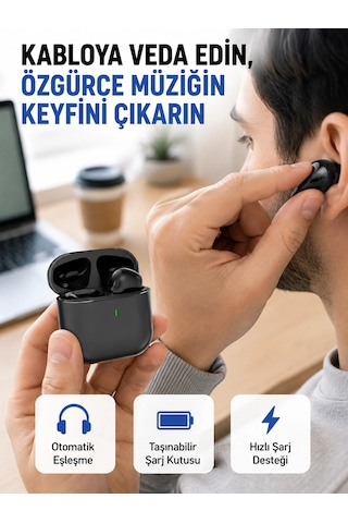 Mey İthalat Tws Pro 5 Bluetooth Kulaklık Kablosuz Ve Şarj Kutulu Tasarım Yeni Nesil Diğer