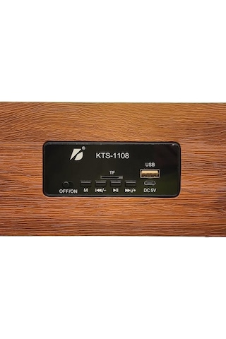 Torima Kts-1108 Ahşap Kasa Bluetooth Hoparlör 4 Hoparlör Ahşap Tasarım Aux Usb Tf Kart Girişli Kablosuz Speaker