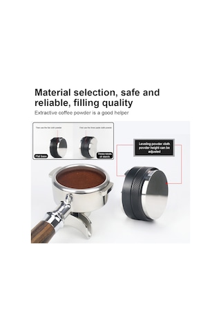 51mm 2'si 1 Arada Kahve Dağıtıcı Ve Sabotaj Paslanmaz Siyah Diğer