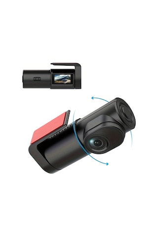 Gajeena Araba Sürücü Kaydedici Fhd 1080p - Wifi Bağlantılı 140 Geniş Açı Kamera, 360 Dönebilen, 24 Saat Park Monitörü, Usb Şarjlı Sd Kart Yok