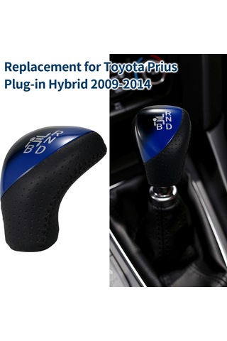 Lemestar Toyota Prius 2009-2014 İçin Deri-plastik Vites Çubuğu Kolu, 8.5x6.2cm, Çok Renkli Çok Renkli