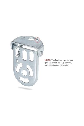 Novahub Çocuklar İçin Güvenli Bisiklet Ayaklığı, Demir, 127.6g, 12x10.5x3.5cm, Gümüş, Dayanıklı Arka Koltuk Ayaklığı Gümüş