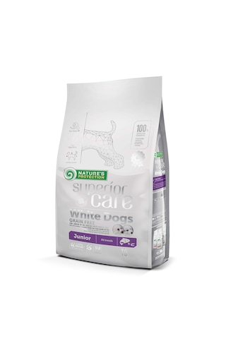 Nature's Protection Superior Care Beyaz Tüylü Köpekler İçin Tahılsız Somonlu Tüm Irklar Yavru Köpek Maması 10kg