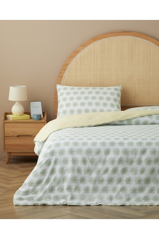 English Home Tropica Kolay Ütülenir Çift Kişilik Nevresim Seti 200x220 Cm Yeşil Yeşil