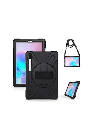 Galaxy Tab S6 T860 Kılıf Defender Askılı Zırhlı Kapak