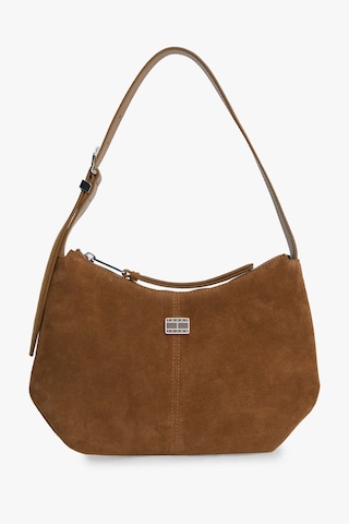 Tommy Hilfiger Tjw Slouchy Suede Shoulder Bag Kadın Kahverengi Çanta - Aw0aw18859