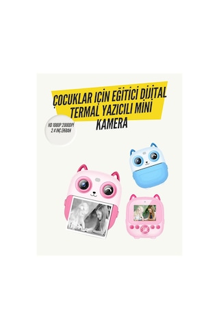 2.4 Ekranlı Mini Kamera 1080p Kayıt + Mürekkepsiz Yazdırma - Lisinya