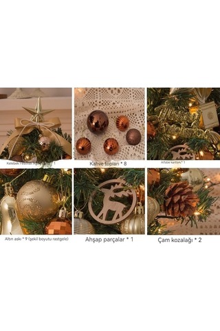 Novahub Yeni Süslemeleri Noel Noel Model Mini Malzemeleri Işık Gerekiyor Dekorasyon Değişiklik Ağacı Ny