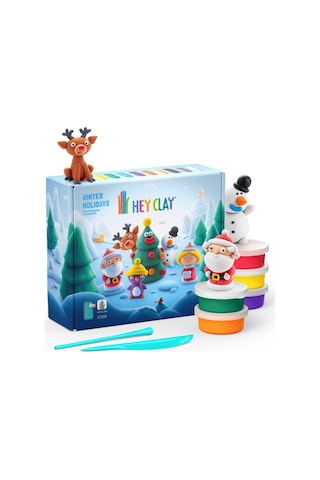 Hey Clay Yaratıcı Kil Seti - Winter Holidays