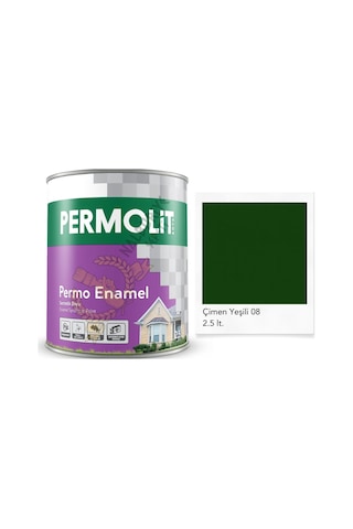Permolit Enamel Sentetik Yağlı Boya Çimen Yeşili 2.5 Lt. 2.5 L