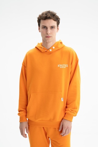 AR-MA Arma Erkek Oversize Kanguru Cepli Şardonsuz 3 İplik Kapşonlu Sweatshirt 001