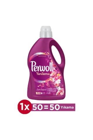 Perwoll Hassas Bakım Sıvı Çamaşır Deterjanı Siyah 2970 ML + Renkli 2970 ML + Çiçek Cazibesi 2700 ML