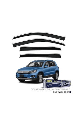 Niken Vw Tiguan 2010-2015 Kromlu Cam Rüzgarlığı 4'lü - Ekolmaks