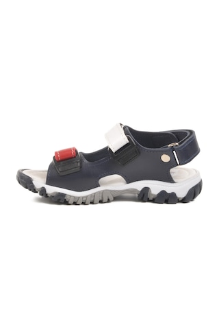 Lacivert Kırmızı Cırtlı Erkek Çocuk Spor Sandalet 173110 P Lacivert Kırmızı