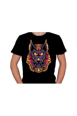Anubis Mısır Egypt Piramit Firavun Köpek Tişört Unisex T-shirt 001