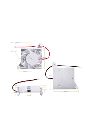 Orange Pi Soğutma Fanı Alüminyum Opi 5 Plus İçin