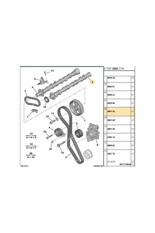Eksantrik Emme Mili C5 307 407 508 2.0tdcı Est40054-0801ac