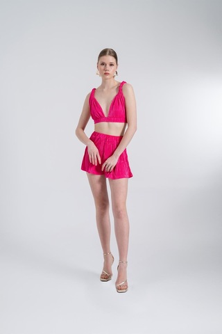 Holly Lolly Beli Lastikli Mini Comfy Şort Pembe