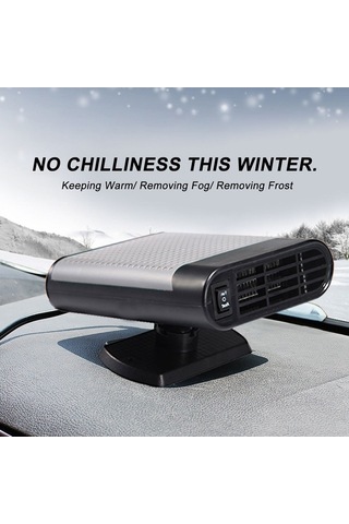 Pazly Arac İçin 360 Dönebilen Isıtma & Soğutma Üfleyici - Sisleme, Buz Çözücü, Siyah-kırmızı, 150w, 12v, 150x110x75mm