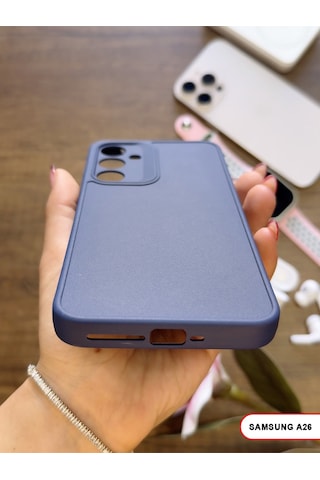 Samsung Galaxy A26 Uyumlu Kamera Korumalı Darbeye Dayanıklı Renk Atmayan Keep Silikon Kılıf Lacivert