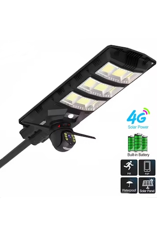 4g Kameralı 450watt Sokak Lambası - Sim Kart Tak/kullan