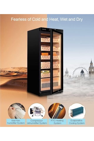 Raching Elektronik Puro Dolabı Siyah Mon1800a