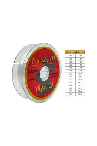 Kawa Jil Trapper 160m Şeffaf Monofilament Misina - 0,30
