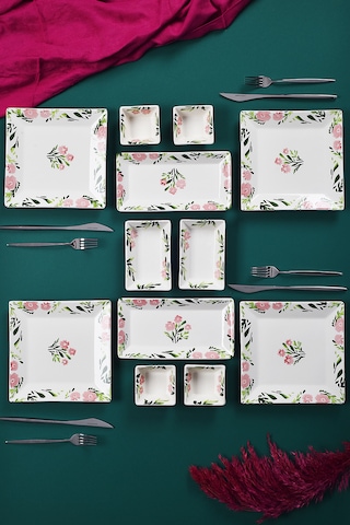 Piatti Naturali 12 Parça 4 Kişilik Bahar Kahvaltı Takımı Handmade Sunum Set Çok Renkli